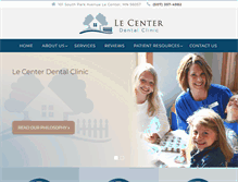 Tablet Screenshot of lecenterdentalclinic.com